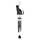 Memorial Decorative Wind Chime, Metal, Lasercut Cat