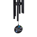 Memorial Decorative Windchime, Lasercut, "Your Life was a Blessing", 24"H