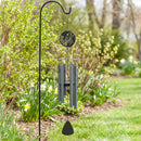 Avria Wind Chime, Tuned Wind Chime, Laser Cut Cardinal, 27"H, Gray