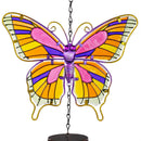 Cottage Garden Wind Chime, Glass, Butterfly/Dragonfly, Asst of 2