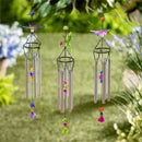 Pollinator Garden Wind Chime, Acrylic Garden Friends, 24", Asst of 3