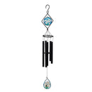 Avria Stained Glass Hand-Tuned Wind Chime, Daisies, 36"