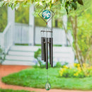 Avria Stained Glass Hand-Tuned Wind Chime, Daisies, 36"