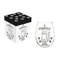 Hillside Pasture Pet Wine Glass Stemless, Cat, "A PURRFECT POUR", 17oz, Gift Box