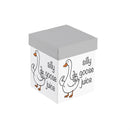 Just for Laughs Wine Glass Stemless, "Silly Goose Juice", 17oz, Gift Box