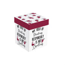Just for Laughs Wine Glass Stemless, "My Idea of Drinking", 17oz, Gift Box