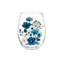 VivaStyle Gilded Meadow Wine Glass Stemless, 17oz, Gift box