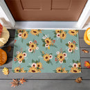 Harvest Blossoms Sunflower Washable Mat (24" X 36")