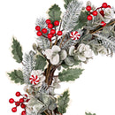 Sugar & Stripes Wreath, 20"L
