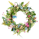 Palm Beach Wreath, Artificial Bright Butterfly Floral, 21.5"