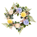 Cottage Garden Wreath Artificial Floral, 21.5"
