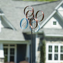 Metal Roundabout Breeze Wind Spinner 72"H