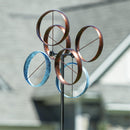 Metal Roundabout Breeze Wind Spinner 72"H