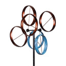 Metal Roundabout Breeze Wind Spinner 72"H