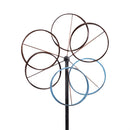 Metal Roundabout Breeze Wind Spinner 72"H