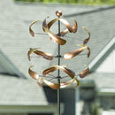 Ombre Copper Swirl Wind Spinner 83"H