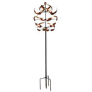 Ombre Copper Swirl Wind Spinner 83"H