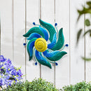 Celestial Swirl Blue Wall Spinner 13"D