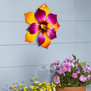 Metal Radiant Blossom Bee Wall Spinner 13"D