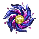 Celestial Swirl Purple Wall Spinner 13"D