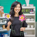 Mini Metal Floral Spinner, 18"H, 3 Style, 12PCS CDU