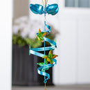 Metal Hummingbird Wind Twirler 24"H