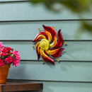 Celestial Swirl Red Wall Spinner 13"D