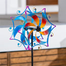 Metal Whirling Mirage Wind Spinner 48"H