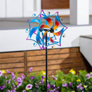 Metal Whirling Mirage Wind Spinner 48"H