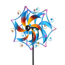 Metal Whirling Mirage Wind Spinner 48"H