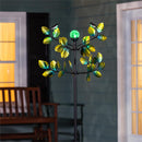 Bird and Leaves Solar Wind Spinner 80"H