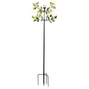 Bird and Leaves Solar Wind Spinner 80"H