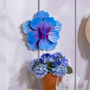 Metal Blooming Butterfly Wall Spinner 13"D