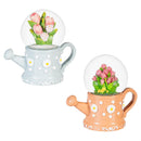 Cottage Garden Water Globe Resin Watering Can with Tulips, 3"H, Asst of 2, CDU