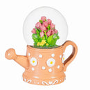 Cottage Garden Water Globe Resin Watering Can with Tulips, 3"H, Asst of 2, CDU