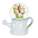 Cottage Garden Water Globe Resin Watering Can with Tulips, 3"H, Asst of 2, CDU