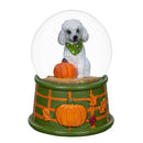 Harvest Blossom Water Globe Resin Dog, Asst of 6, 3.5"H, CDU