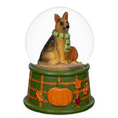 Harvest Blossom Water Globe Resin Dog, Asst of 6, 3.5"H, CDU