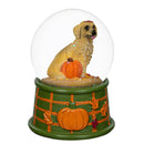 Harvest Blossom Water Globe Resin Dog, Asst of 6, 3.5"H, CDU