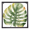 Tropical Oasis Outdoor Wall Decor, Metal Palm Leaf, 12"Lx12"H, Asst of 3