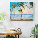 Palm Beach Indoor Wall Decor, Canvas, Palm Trees 20" L x 16" H