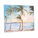 Palm Beach Indoor Wall Decor, Canvas, Palm Trees 20" L x 16" H