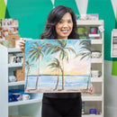 Palm Beach Indoor Wall Decor, Canvas, Palm Trees 20" L x 16" H