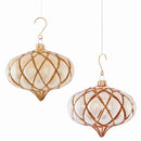 Napa Home Garden, GLASS TUFTED ONION ORNAMENTS ,SET OF 2,z4148ch