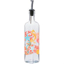 Glass oil bottle, Coral