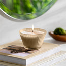 SDS HD 7oz Ribbed Cupcake Glass Candle Cocoa