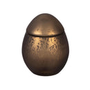 Bunny Blooms Egg Mercury Glass Candle Cocoa