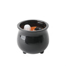 12oz Halloween Themed Cauldron Candle Orange