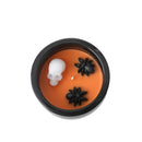 12oz Halloween Themed Cauldron Candle Orange