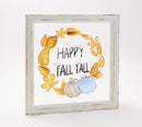Hand Painted Screen Wood Frame Wall Decor, Gather